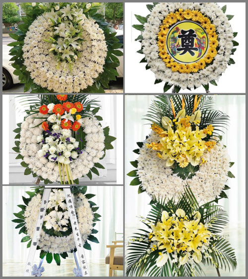 山西运城稷山县太阳乡三坡村花圈速递